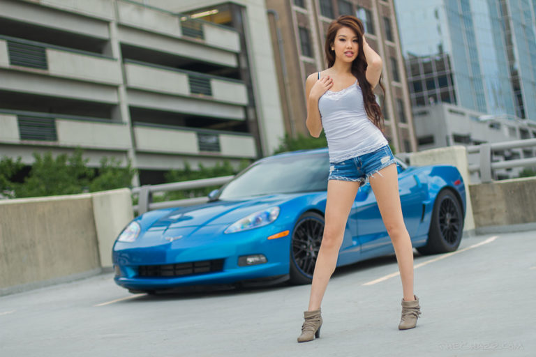 Linda Yang with a 630WHP C6 Vette /Revised/