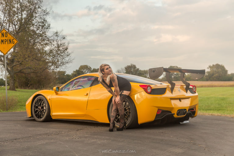 Rachel and the 458 Challenge Evo