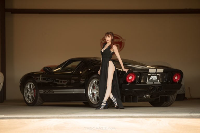 Crystal and the Ford GT, Porsche GT3, and Mercedes SLS