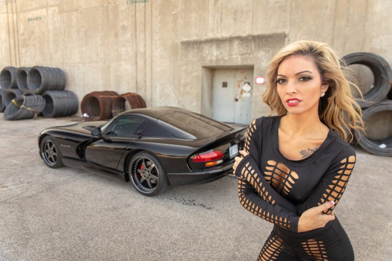 Carina Paige with the Hennessy Viper!