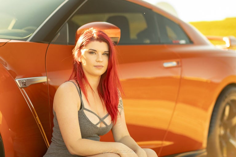 Courtney and the R35 GTR