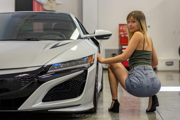 Shayla with the NSX!