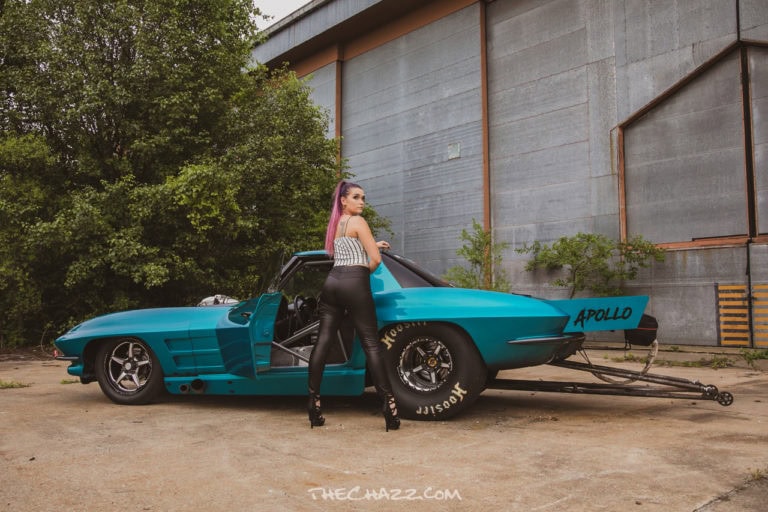Cheyanne and the Apollo Vette