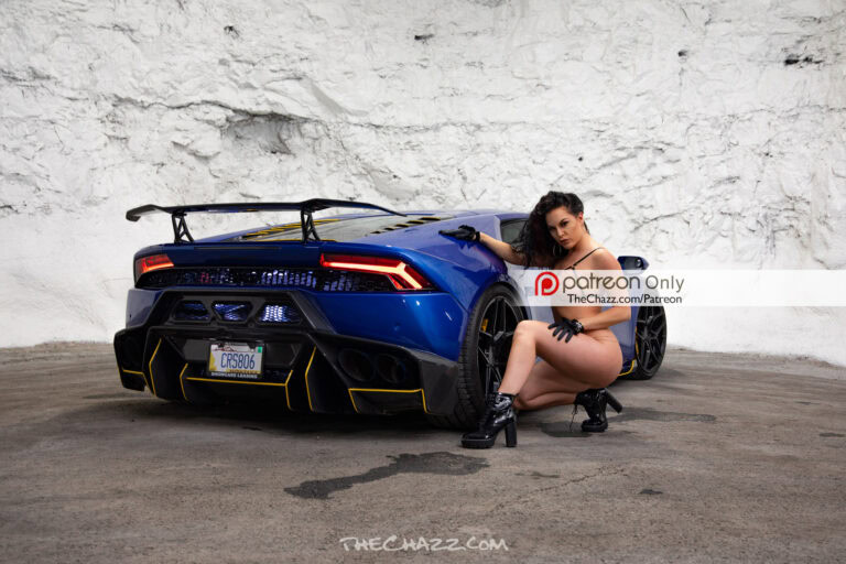 Victoria Loren with a Huracan