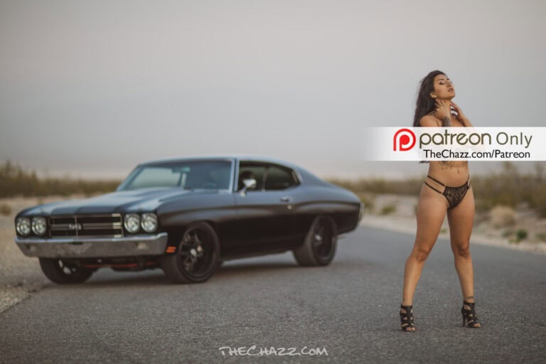 Natalia with the Chevelle