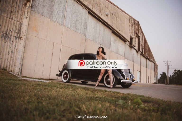 Lindsey and the 34 Ford