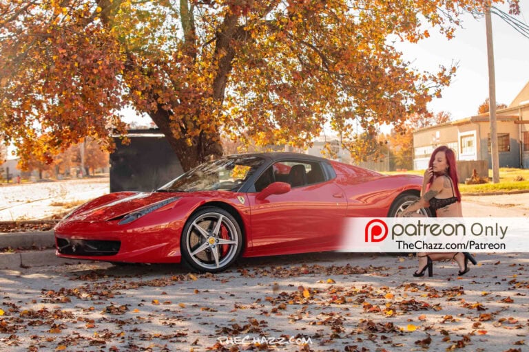 Rachele and the Ferrari 458
