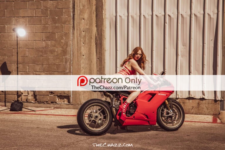 Leona and the Ducati 1098