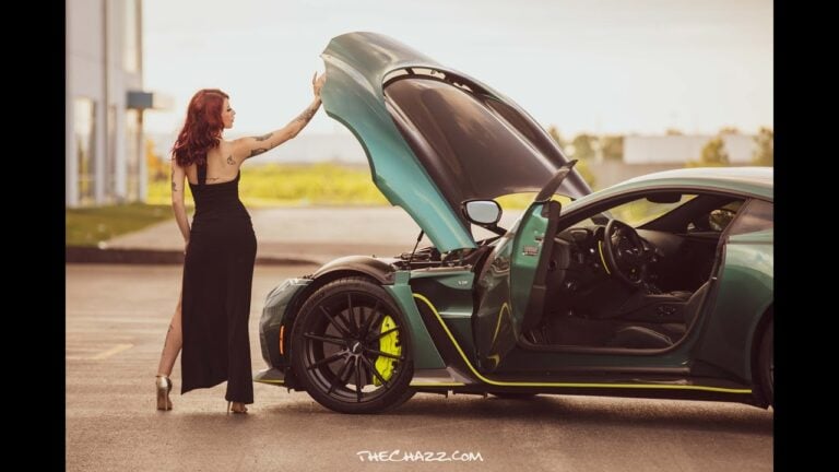 BTS: Kylee and the V12 Aston Martin Vantage F1 Edition
