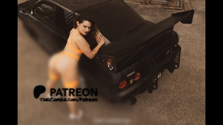 Godzilla Meets The Goddess | Anastacia x R32 GT-R Photoshoot