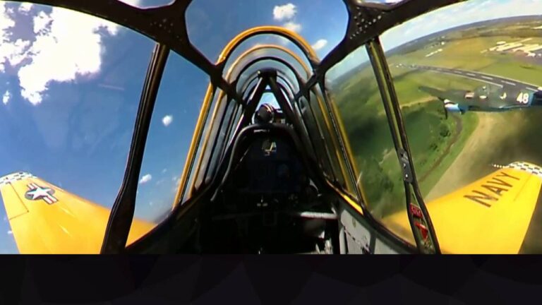 Jeff Shetterly in his SNJ-6 Texan in Formation with CAF P-40 and Aerobatic Preformance