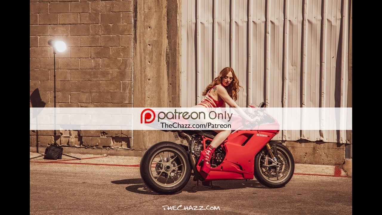 TheChazz.com - Leona and the Ducati 1098