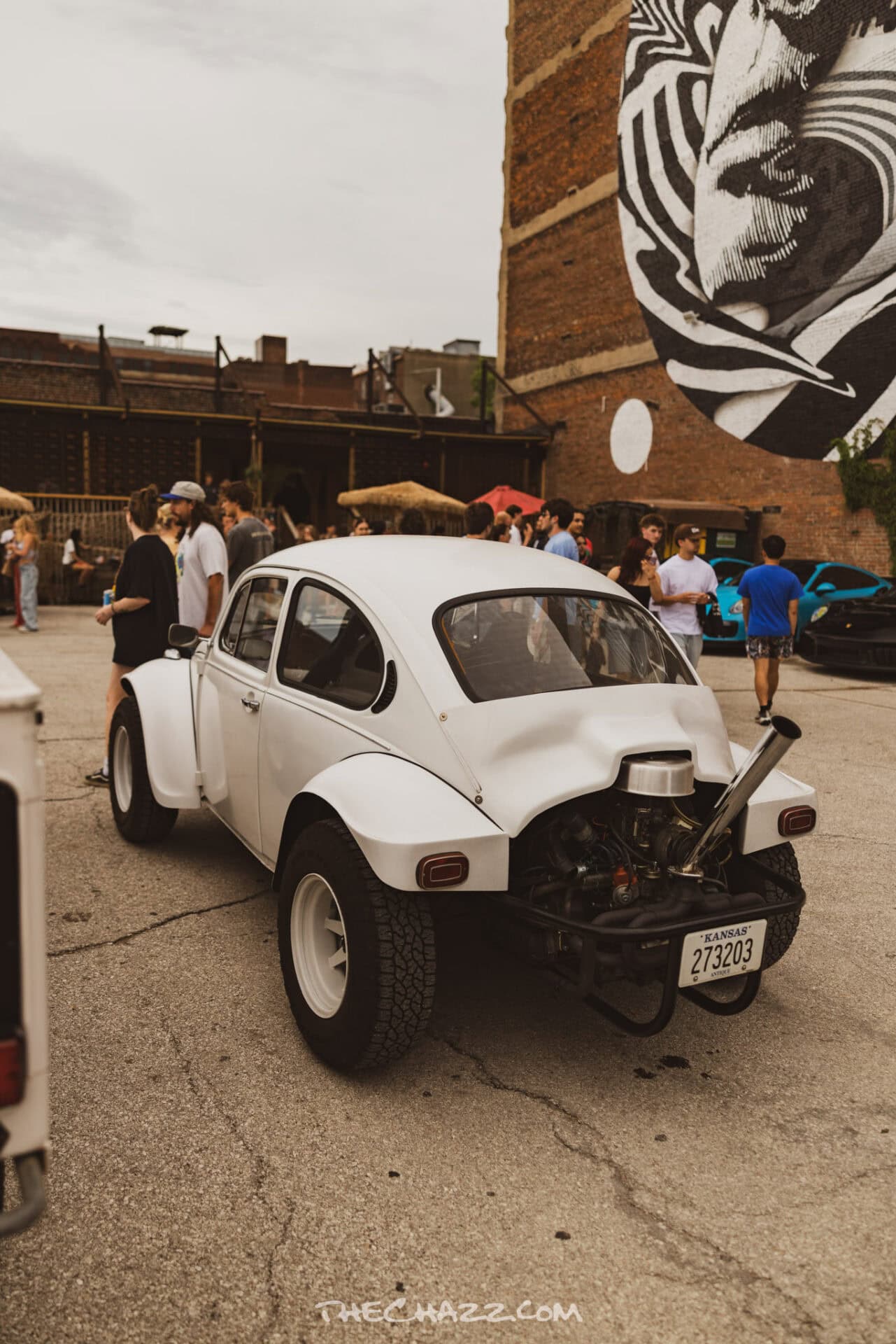 A Sound Garage at the Sound Garage car meet in the Kansas City Westbottoms.
