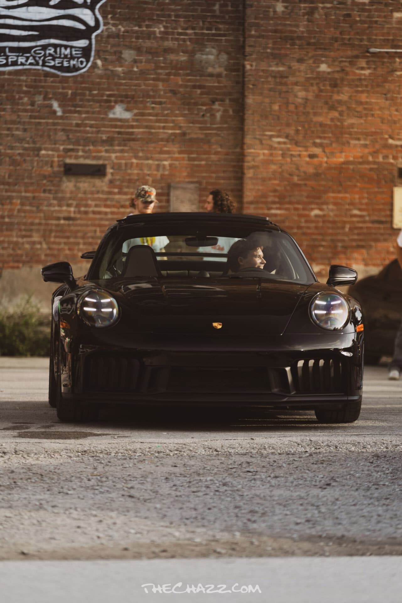 A Sound Garage at the Sound Garage car meet in the Kansas City Westbottoms.